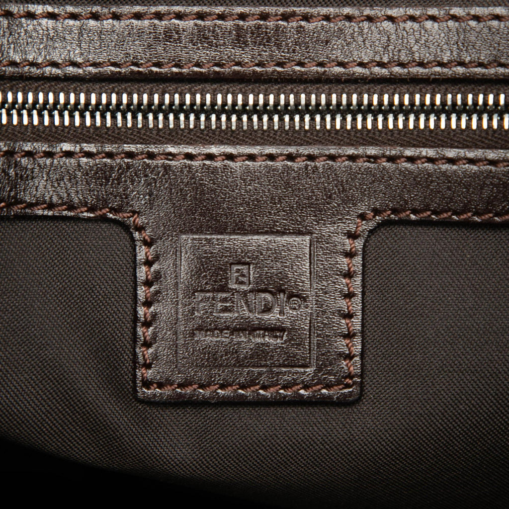 Fendi Zucca Canvas Shoulder Bag - Brown