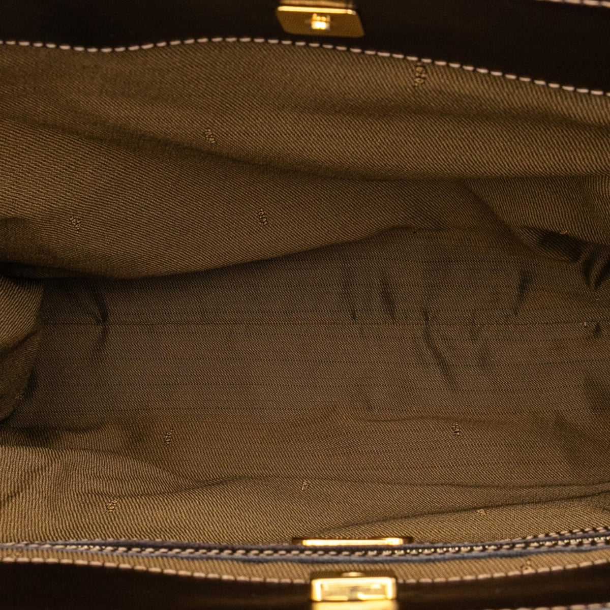 Fendi Zucca Canvas Twins Tote Bag - Brown