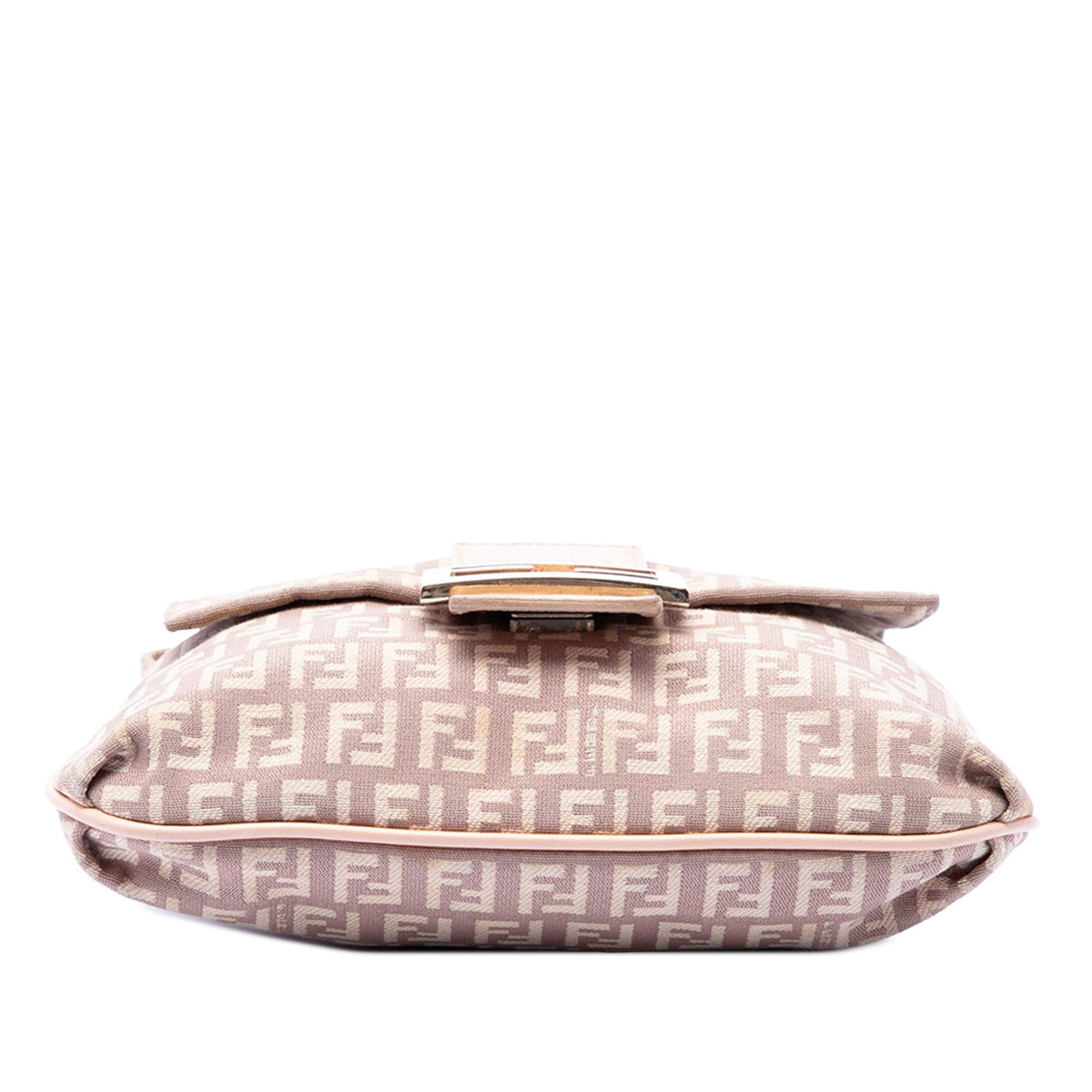 Fendi Zucchino Canvas Crossbody Bag - Pink
