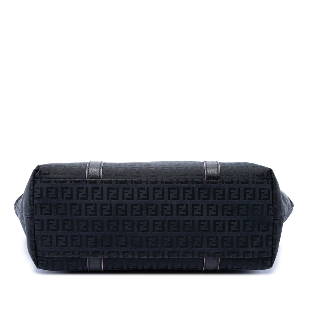 Fendi Zucchino Canvas Superstar Tote Bag - Black