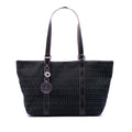 Fendi Zucchino Canvas Superstar Tote Bag - Black