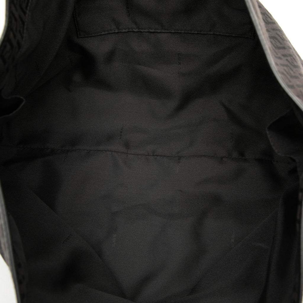 Fendi Zucchino Canvas Tote Bag - Black