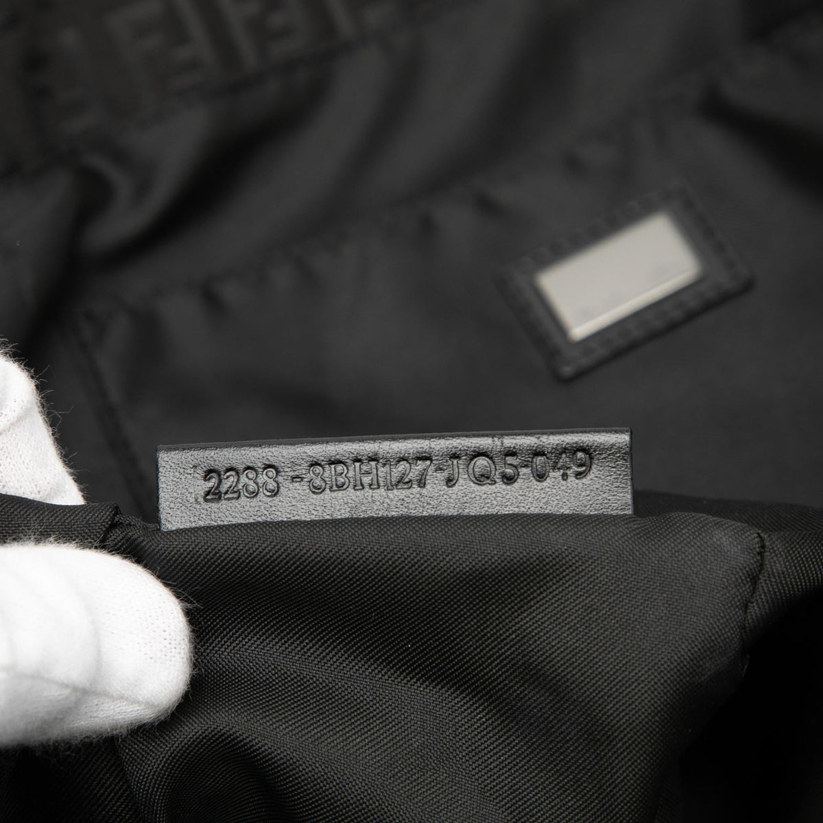 Fendi Zucchino Canvas Tote Bag - Black