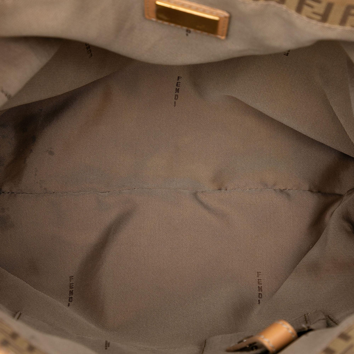 Fendi Zucchino Canvas Tote Bag - Beige