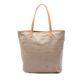 Fendi Zucchino Canvas Tote Bag - Beige
