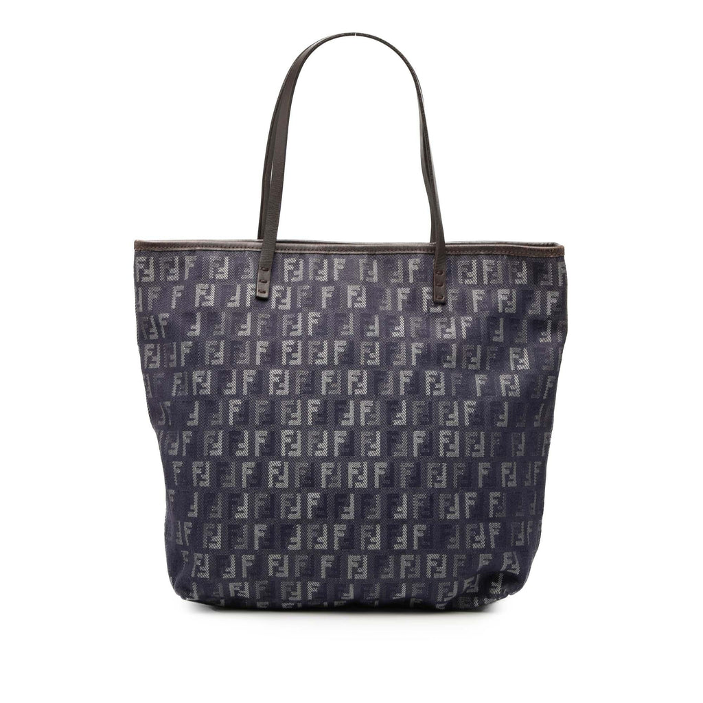 Fendi Zucchino Denim Tote Bag - Blue