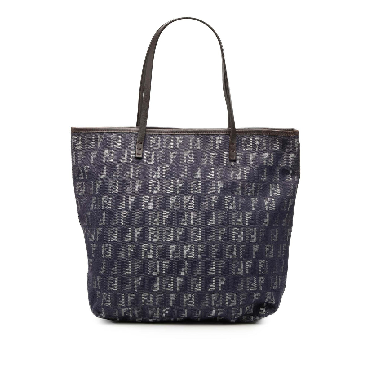 Fendi Zucchino Denim Tote Bag - Blue