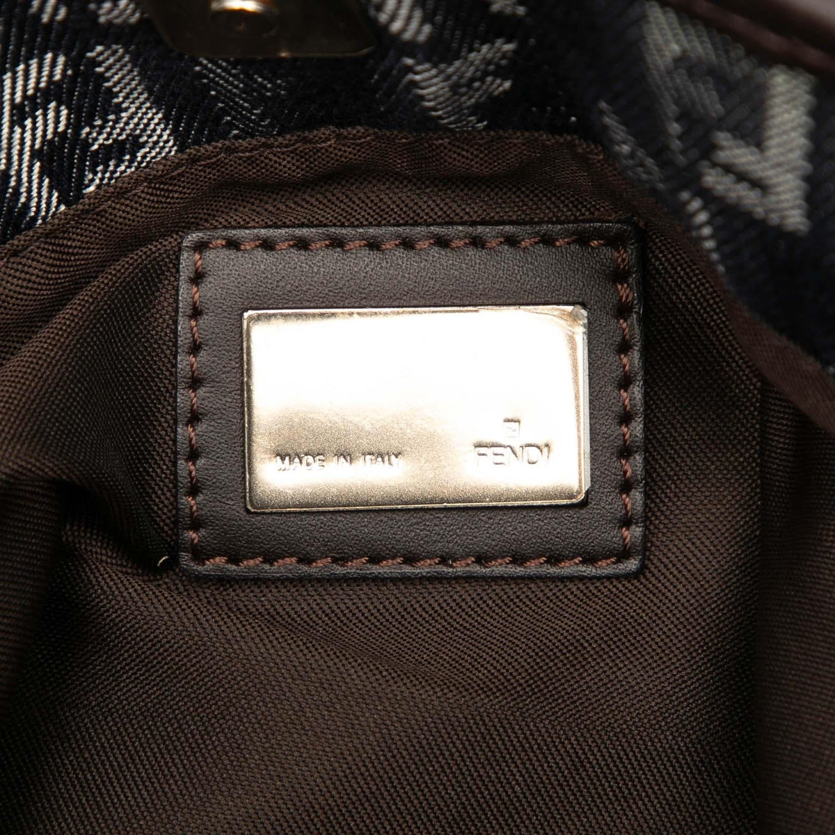 Fendi Zucchino Denim Tote Bag - Blue
