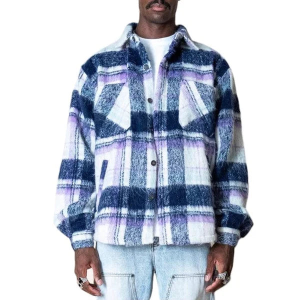 EPTM SIDE SLIT FLANNEL PURPLE