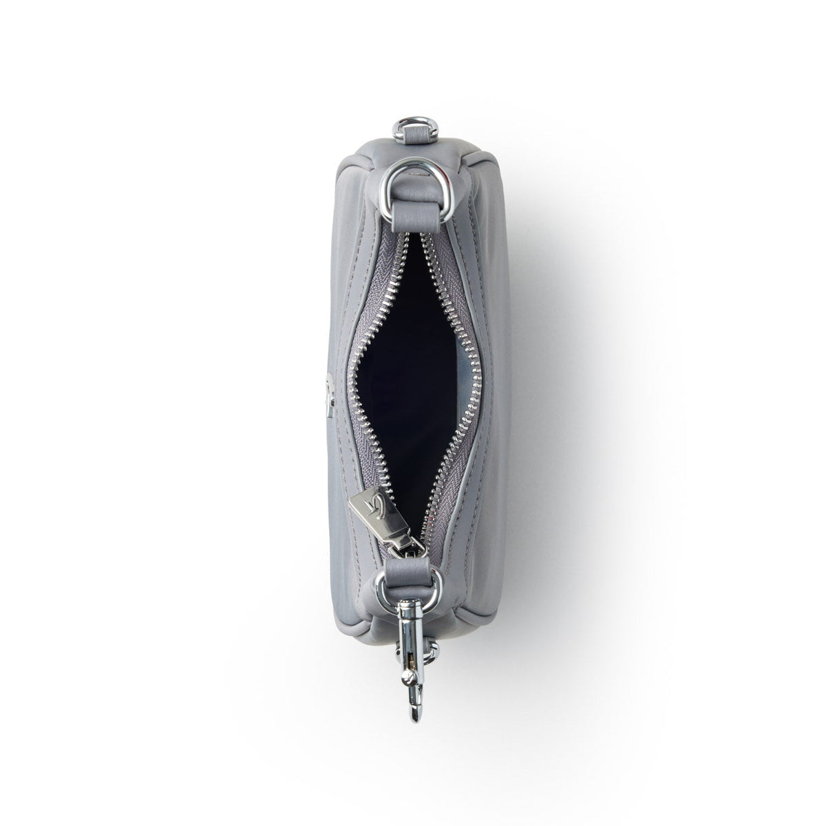 NANO NYLON HOBO BAG - GRAY