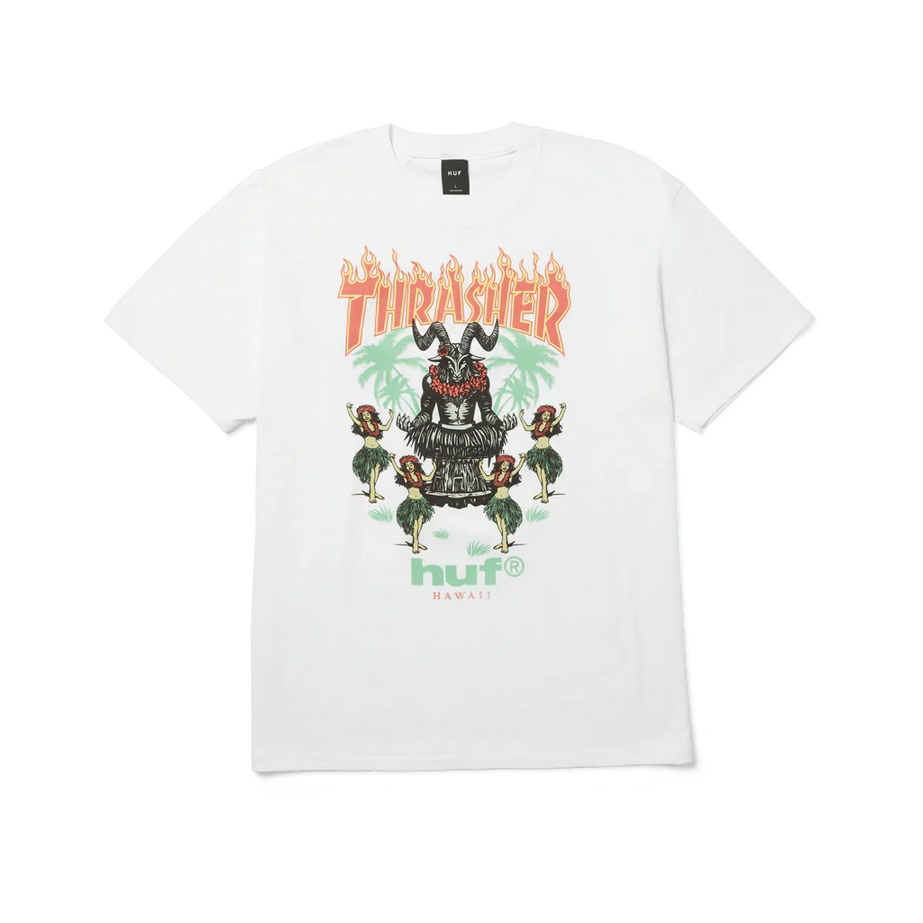 HUF x Thrasher Goat Luau T-Shirt (White)