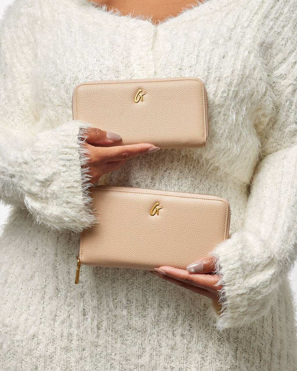 STANDARD PEBBLE WALLET - NUDE