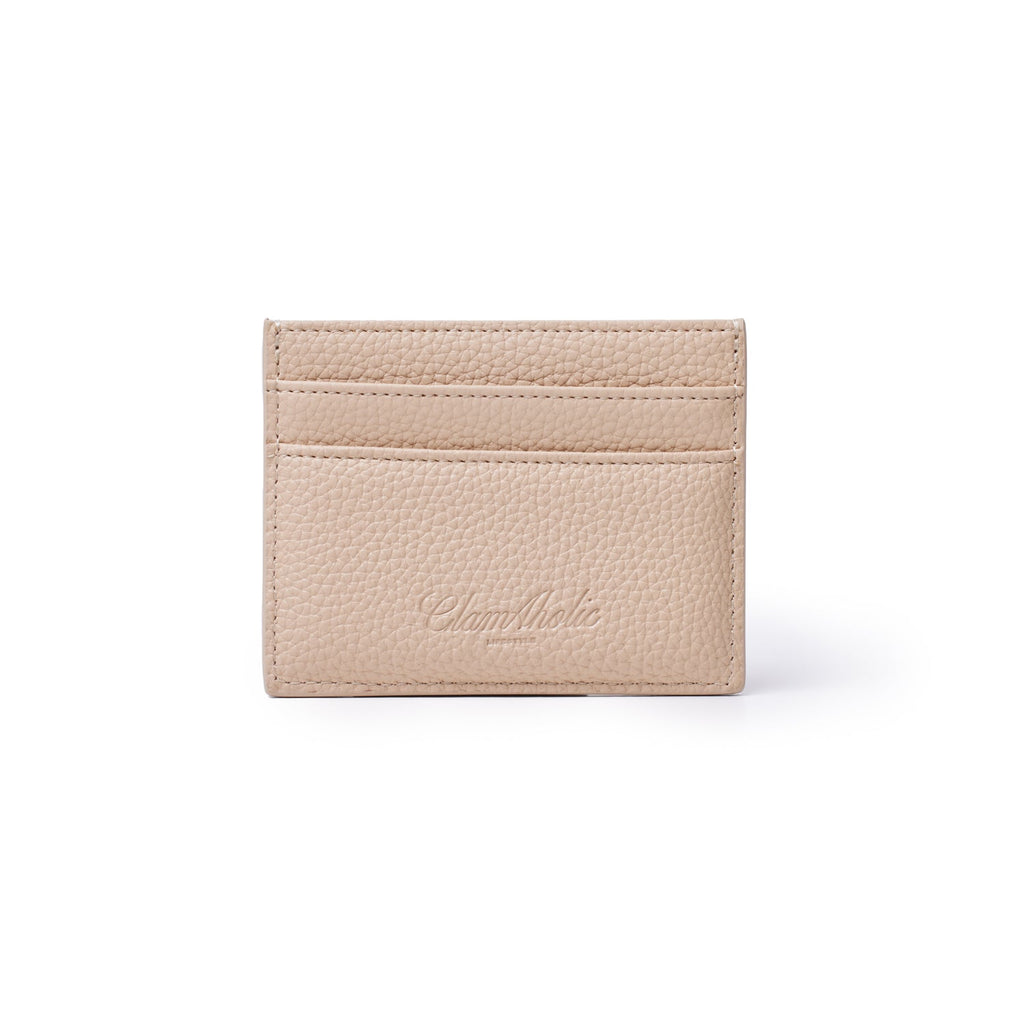 PEBBLE CARD HOLDER - NUDE