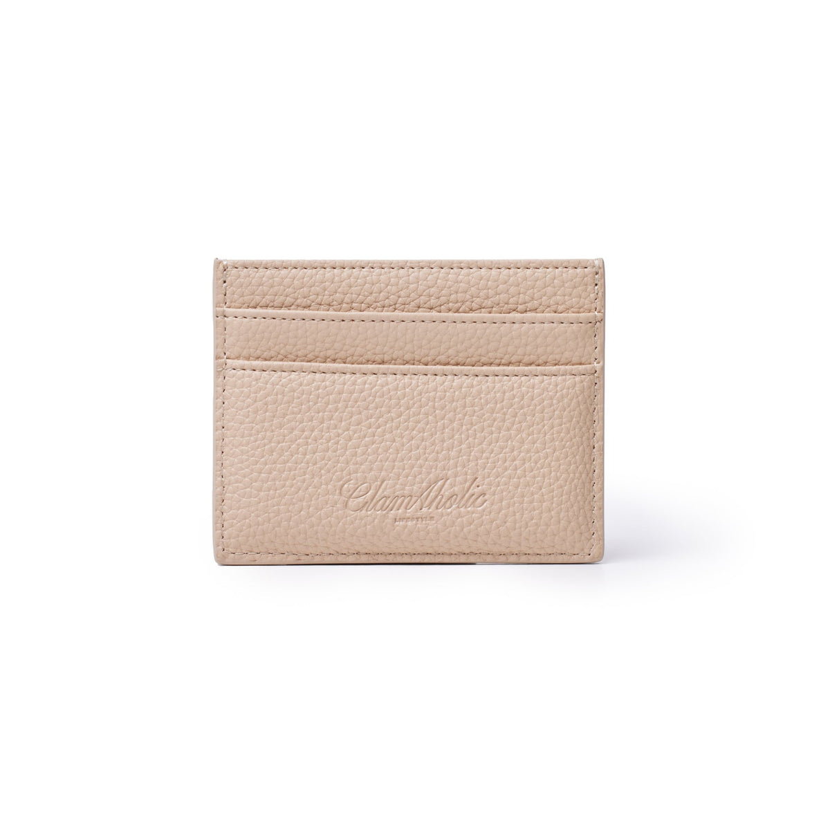 PEBBLE CARD HOLDER - NUDE