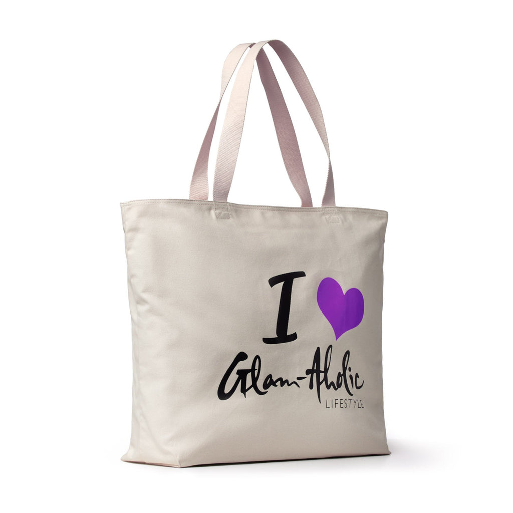 SIGNATURE LOGO CANVAS TOTE - PURPLE