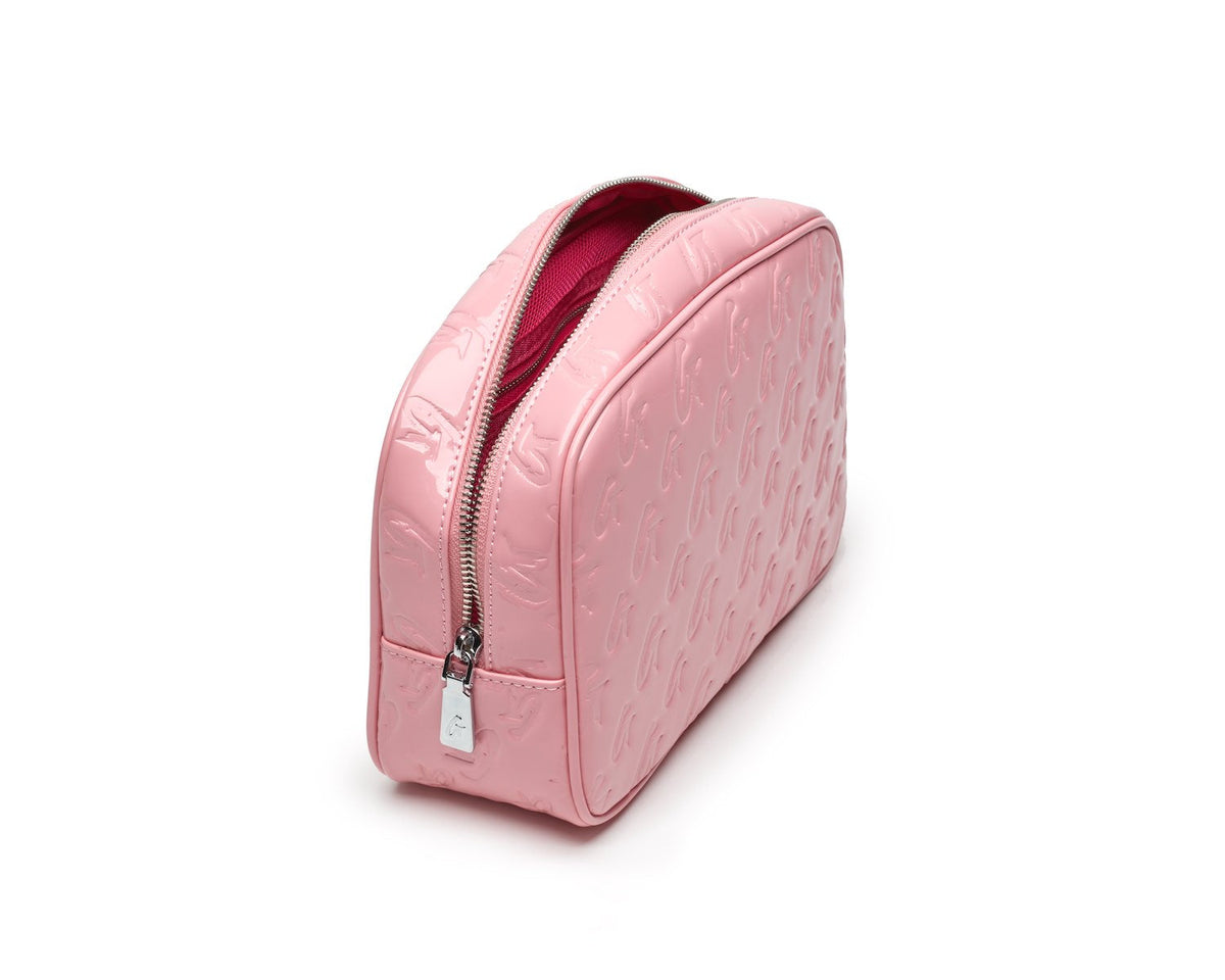 SMALL MONOGRAM TOILETRY BAG - MIRROR LIGHT PINK