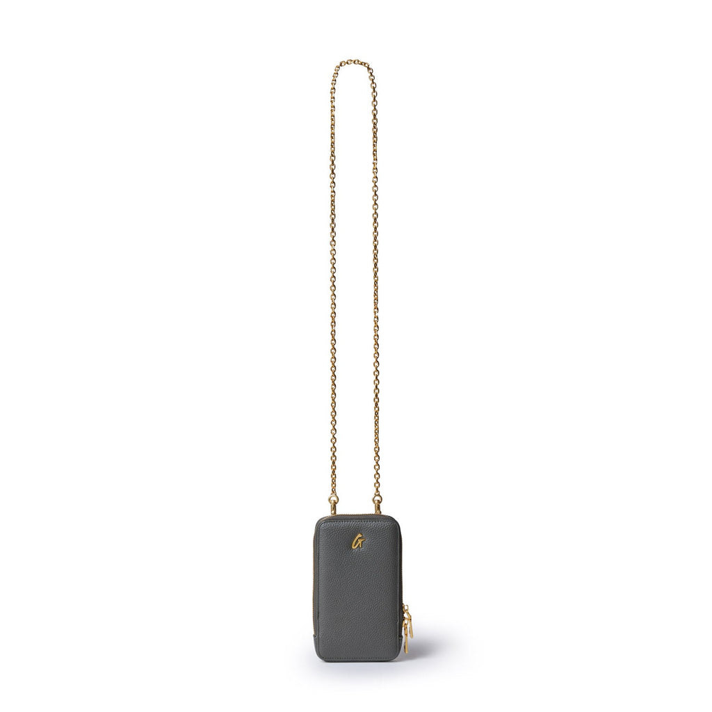 PEBBLE PHONE CROSSBODY - OLIVE GREEN