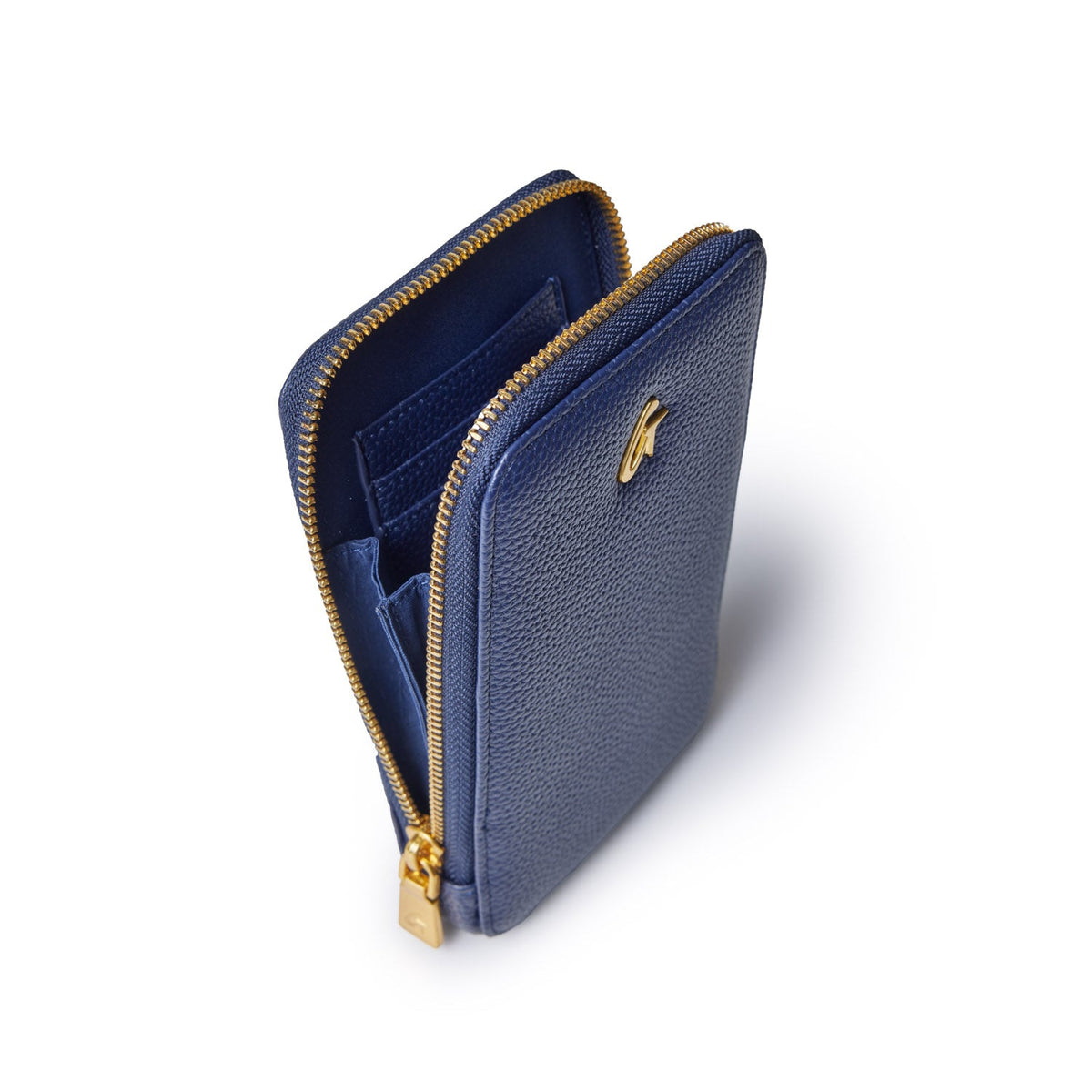 PEBBLE PHONE CROSSBODY - NAVY