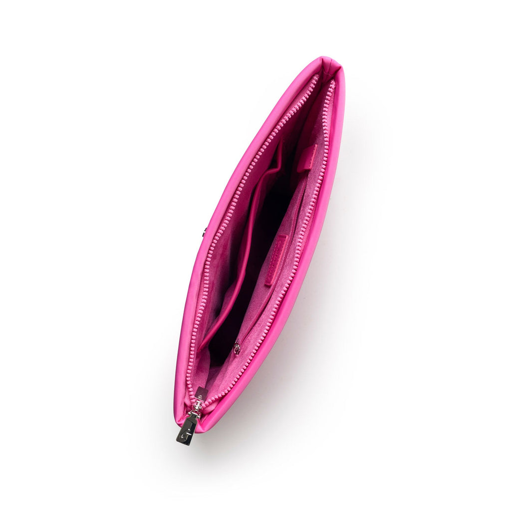 NYLON LAPTOP SLEEVE - HOT PINK