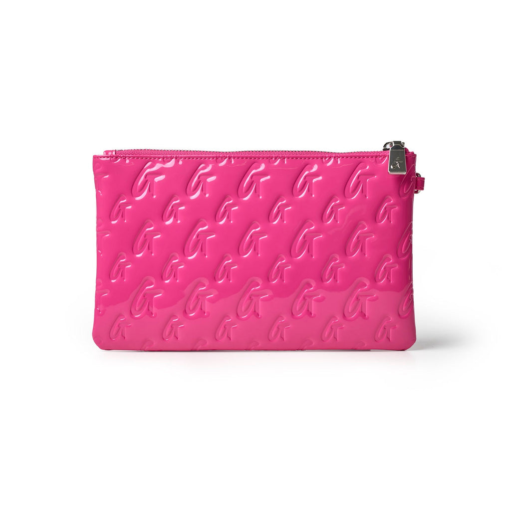 MONOGRAM WRISTLET - MIRROR HOT PINK