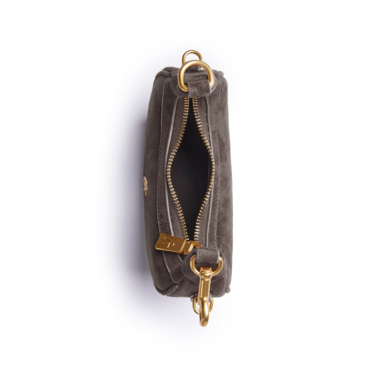 NANO SUEDE HOBO BAG - OLIVE GREEN