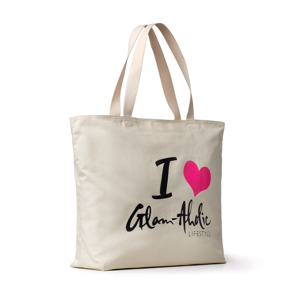 SIGNATURE LOGO CANVAS TOTE - HOT PINK