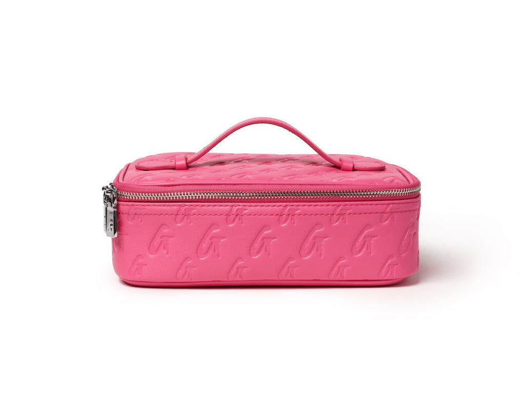 MONOGRAM TOILETRY SET - HOT PINK