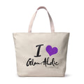 SIGNATURE LOGO CANVAS TOTE - PURPLE