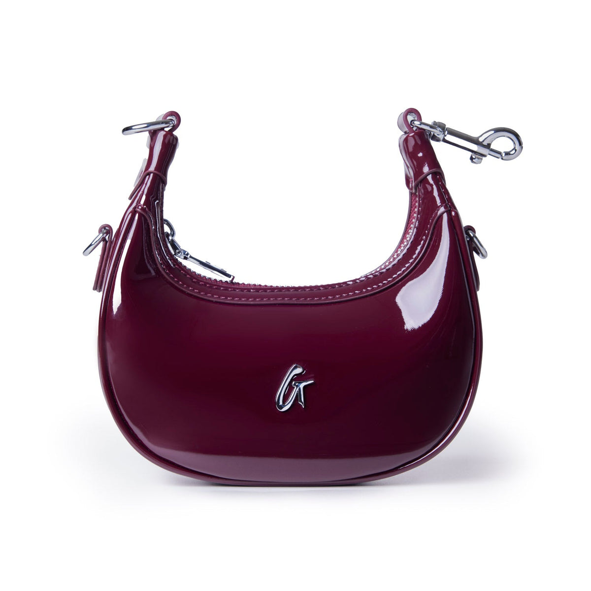 NANO MIRROR HOBO BAG - MIRROR BURGUNDY