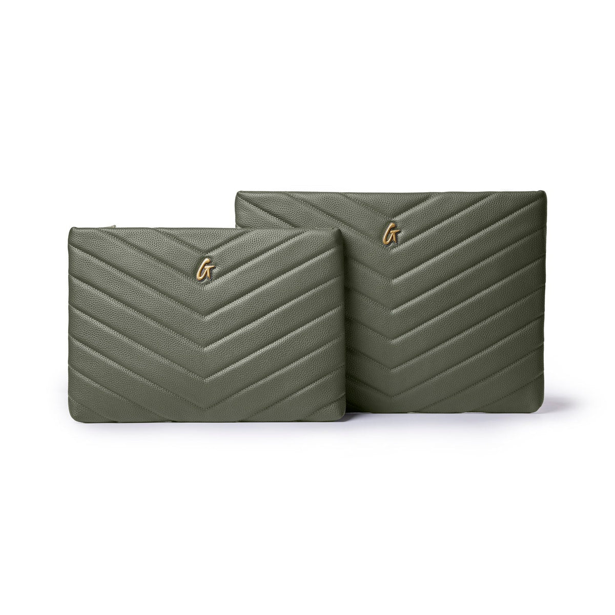 PEBBLE LAPTOP SLEEVE - OLIVE GREEN