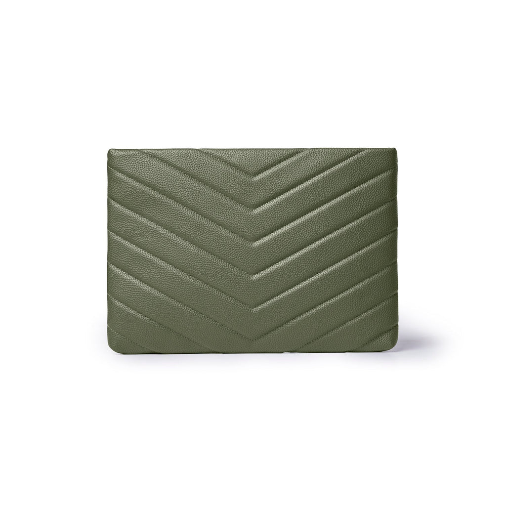 PEBBLE LAPTOP SLEEVE - OLIVE GREEN