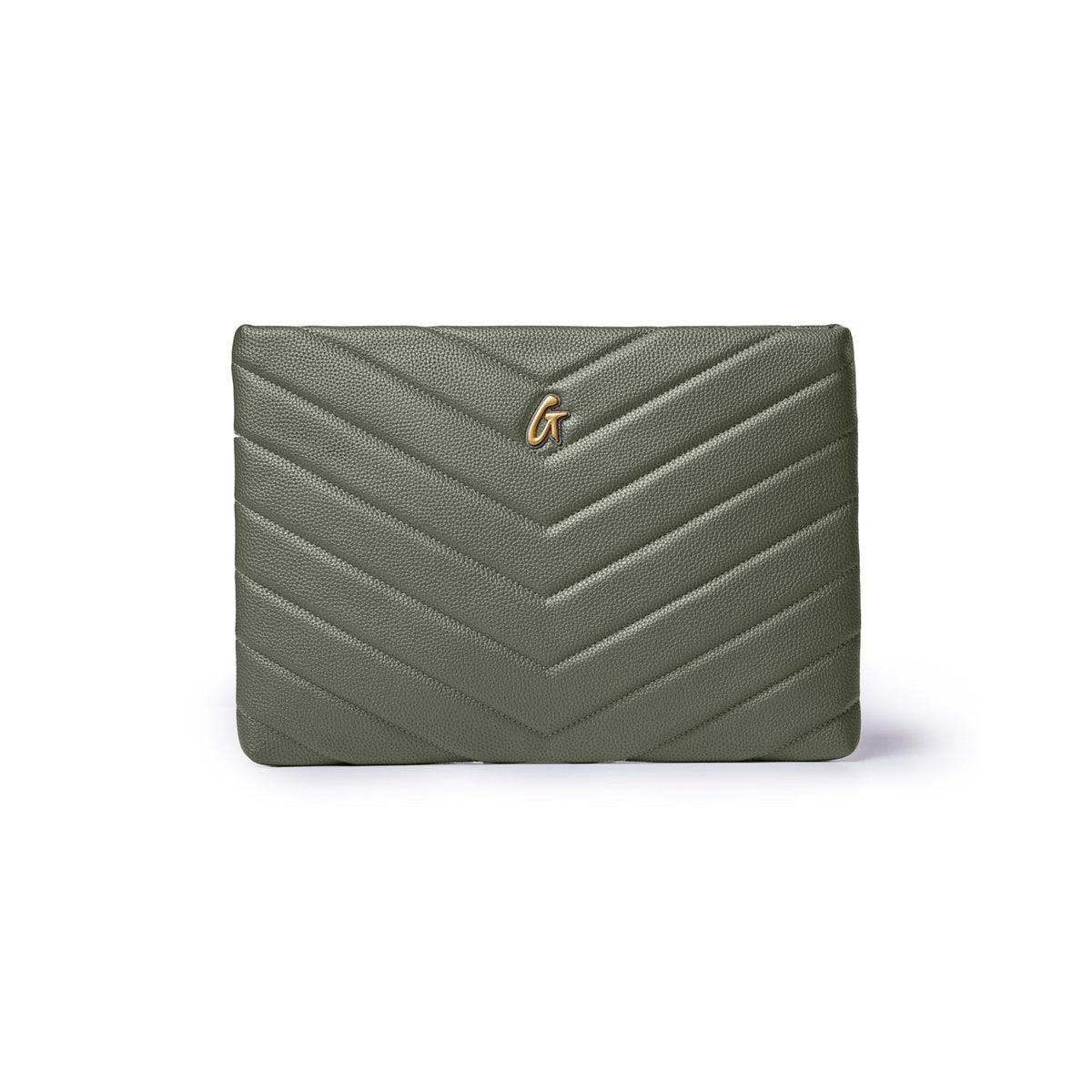 PEBBLE LAPTOP SLEEVE - OLIVE GREEN