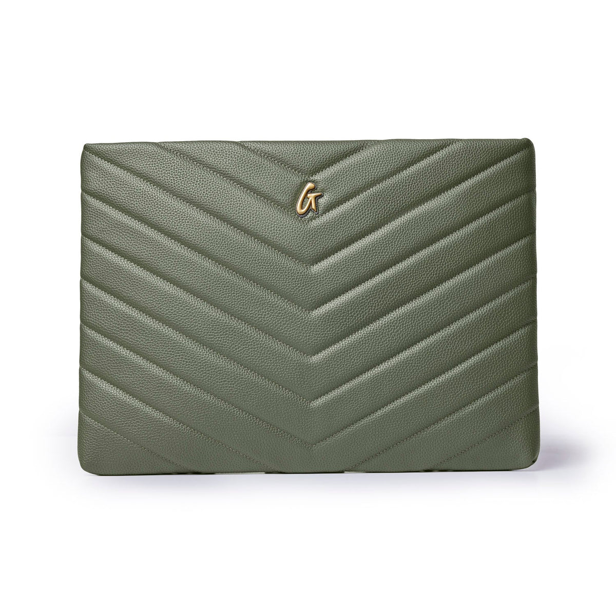 PEBBLE LAPTOP SLEEVE - OLIVE GREEN