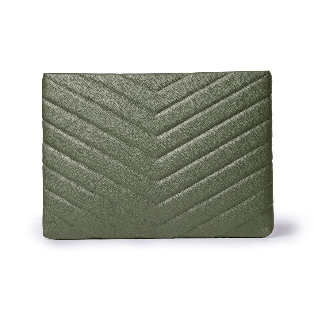 PEBBLE LAPTOP SLEEVE - OLIVE GREEN