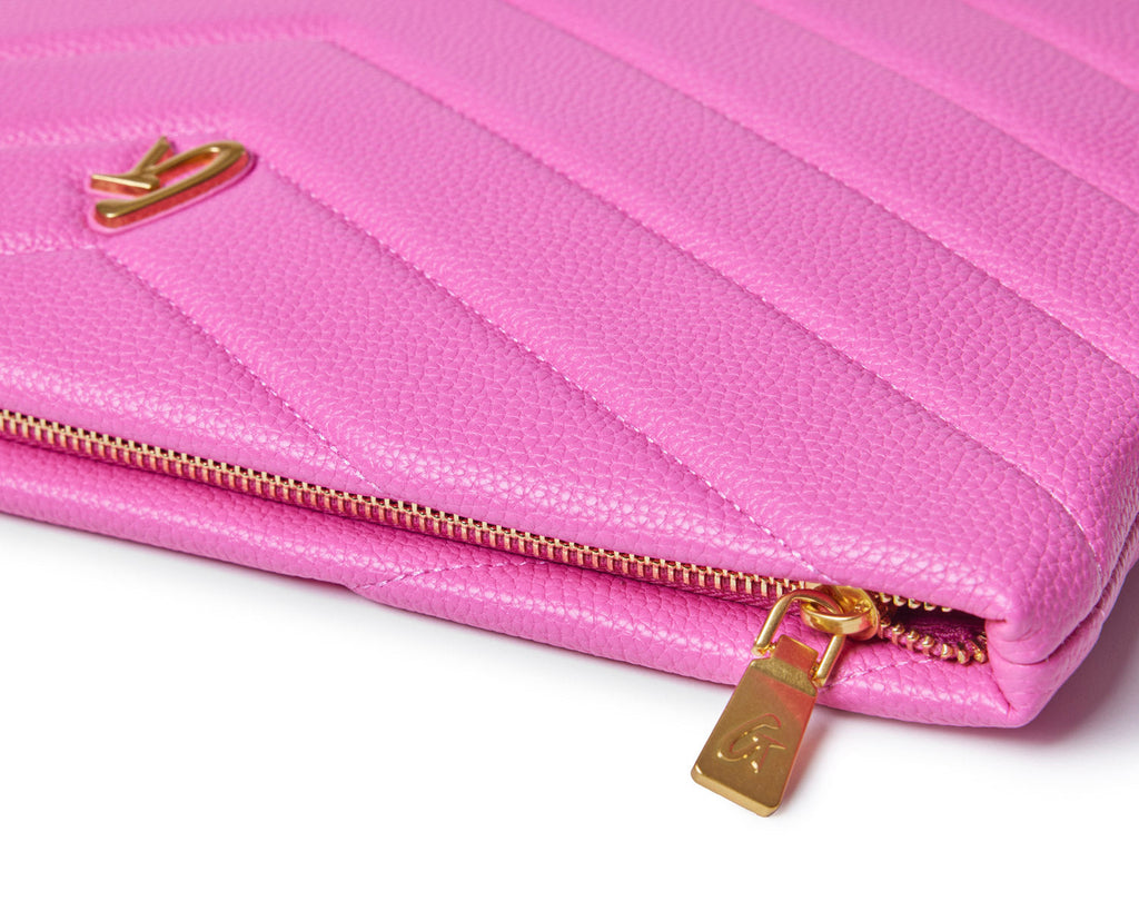 PEBBLE LAPTOP SLEEVE - HOT PINK