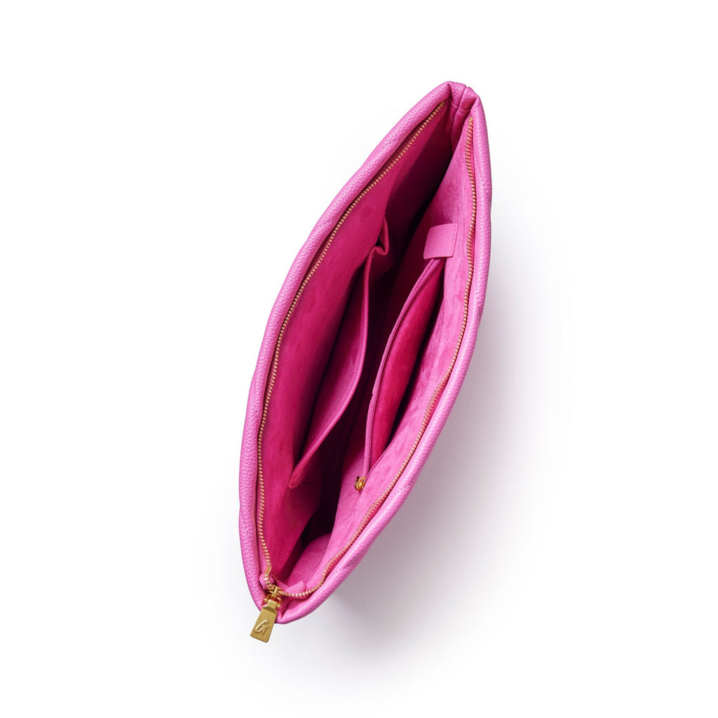 PEBBLE LAPTOP SLEEVE - HOT PINK