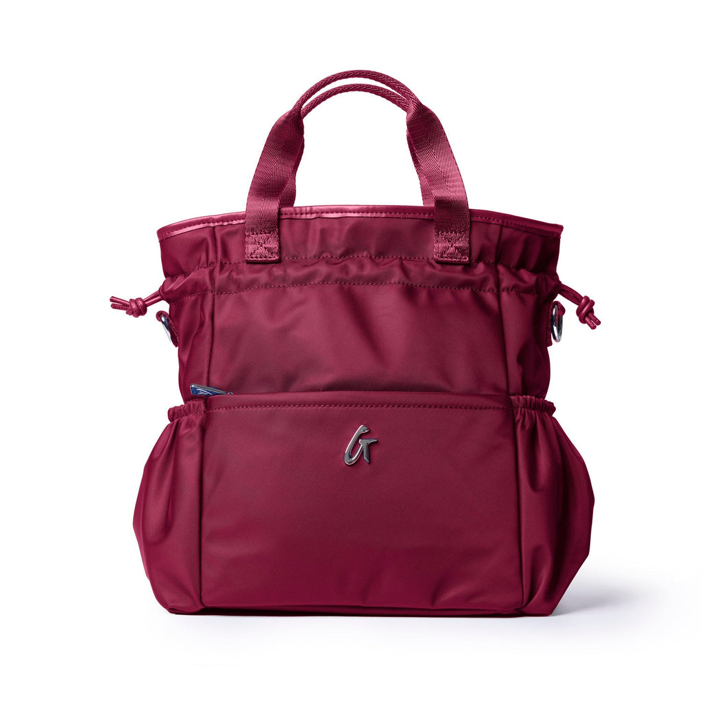 NYLON LUNCH BAG - BURGUNDY