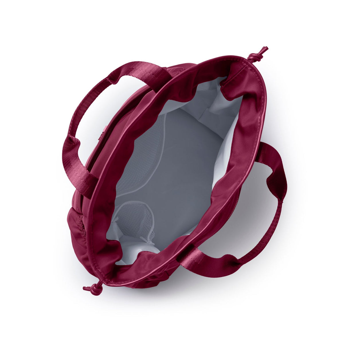 NYLON LUNCH BAG - BURGUNDY