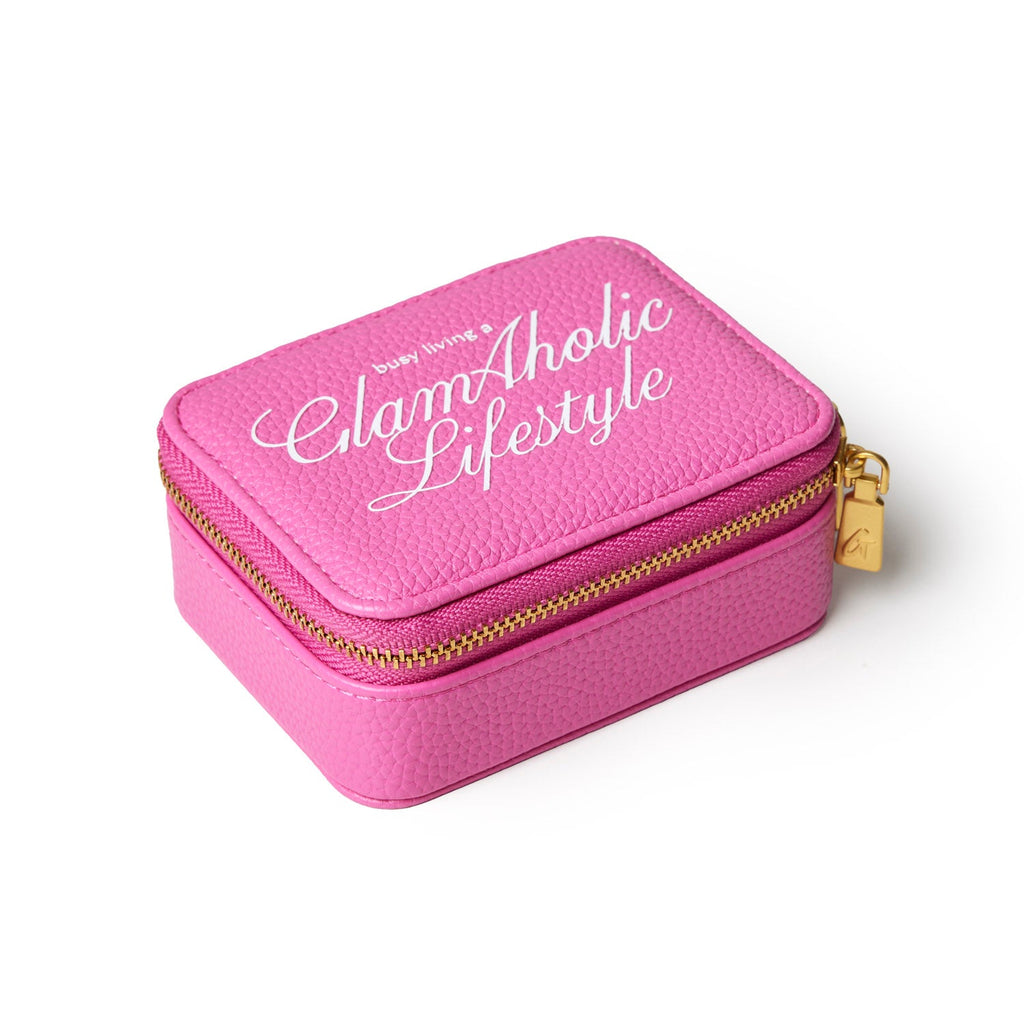 PEBBLE PILL CASE - HOT PINK