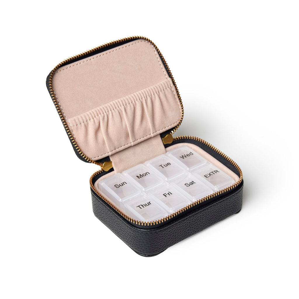 PEBBLE PILL CASE - BLACK