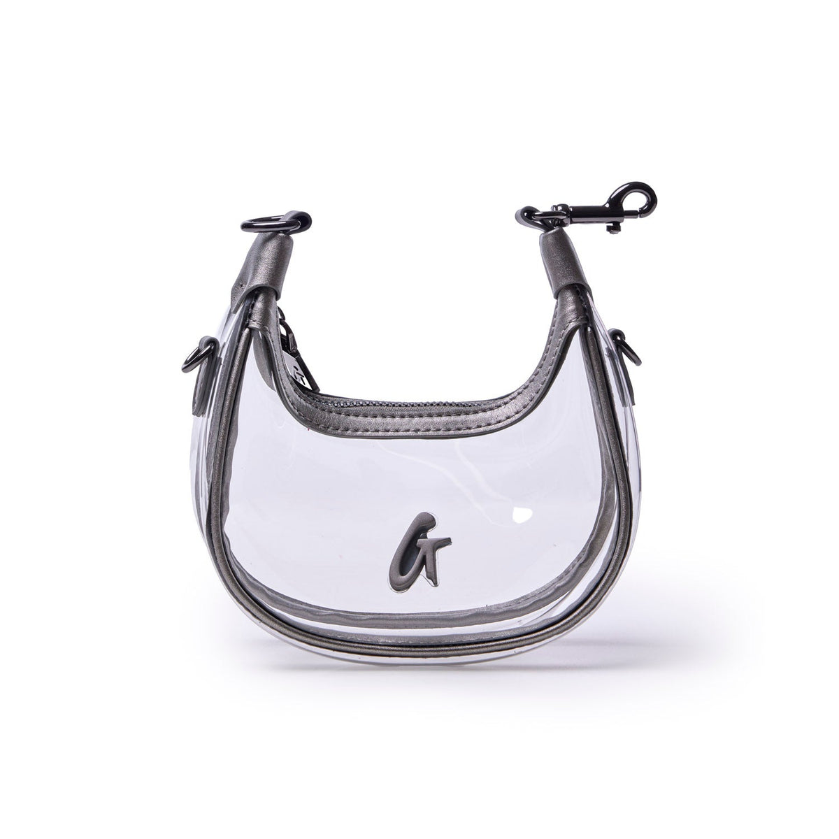 NANO CLEAR HOBO BAG - PLATINUM