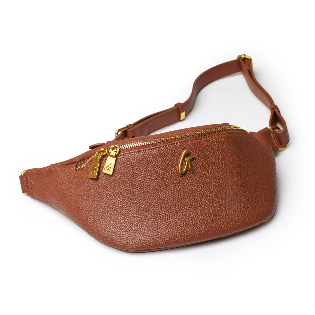 PEBBLE FANNY PACK - BROWN