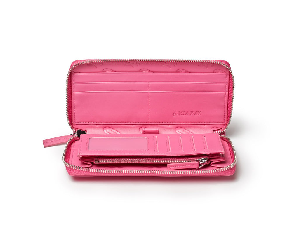 STANDARD MONOGRAM WALLET - HOT PINK