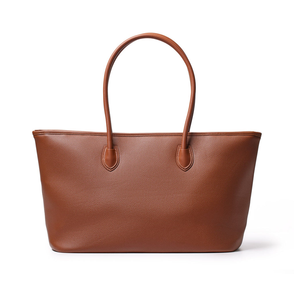 PEBBLE TOTE BAG - BROWN