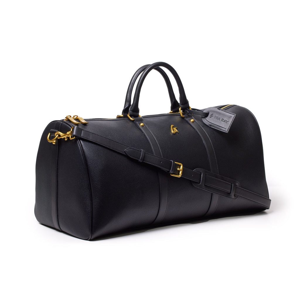 PEBBLE DUFFLE BAG - BLACK