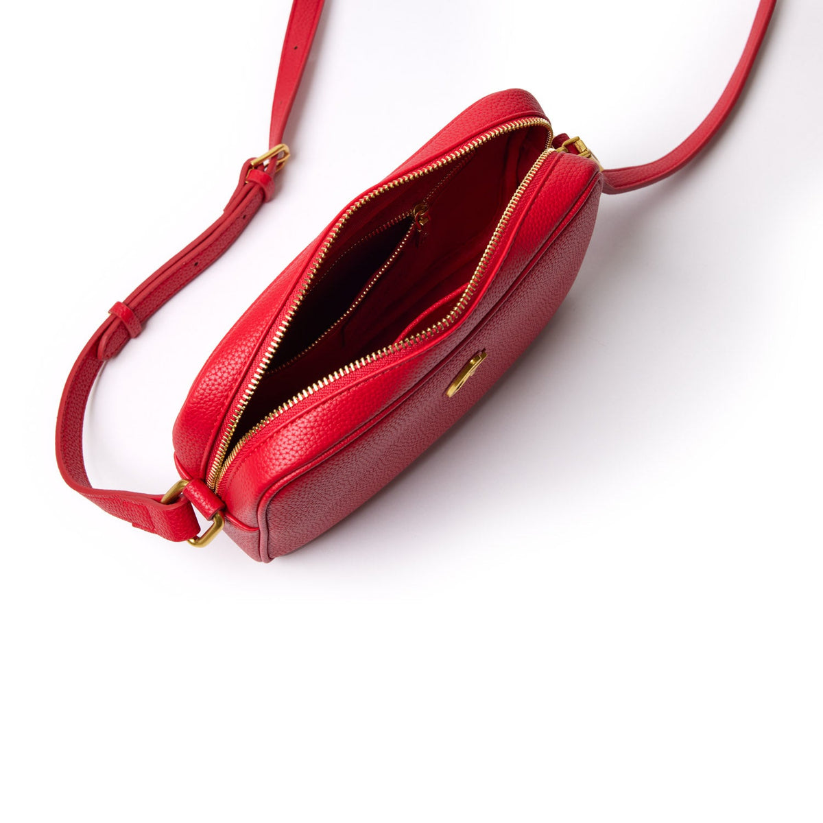 STANDARD PEBBLE CAMERA BAG - RED