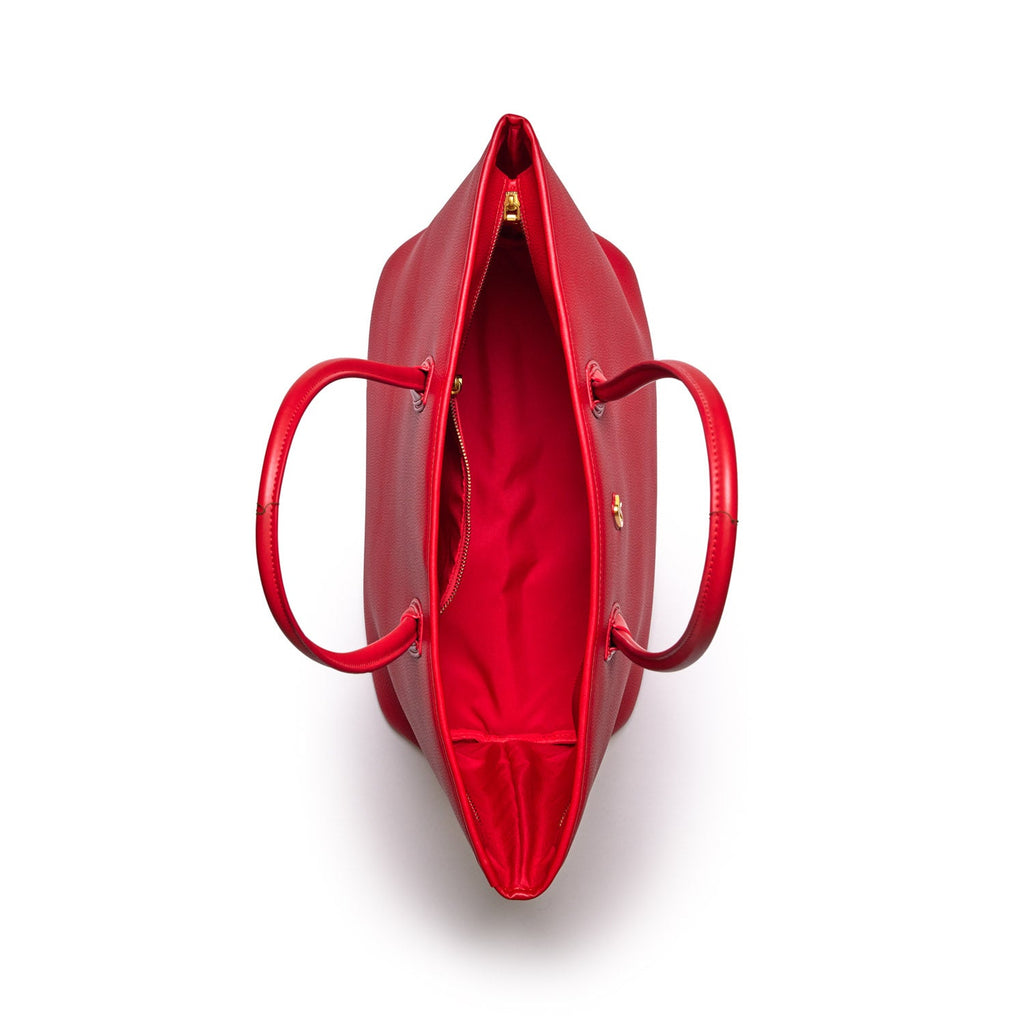 PEBBLE TOTE BAG - RED