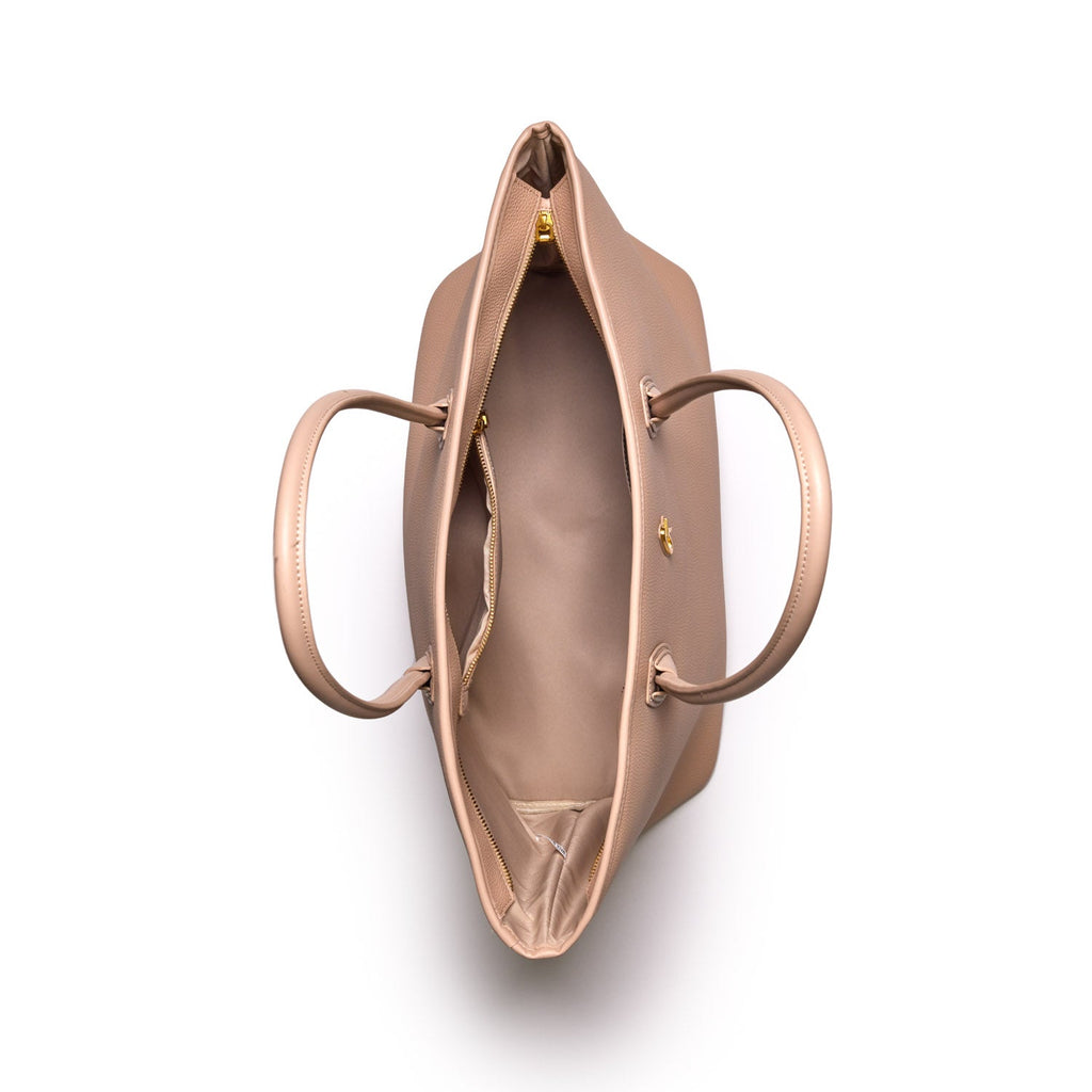 PEBBLE TOTE BAG - NUDE