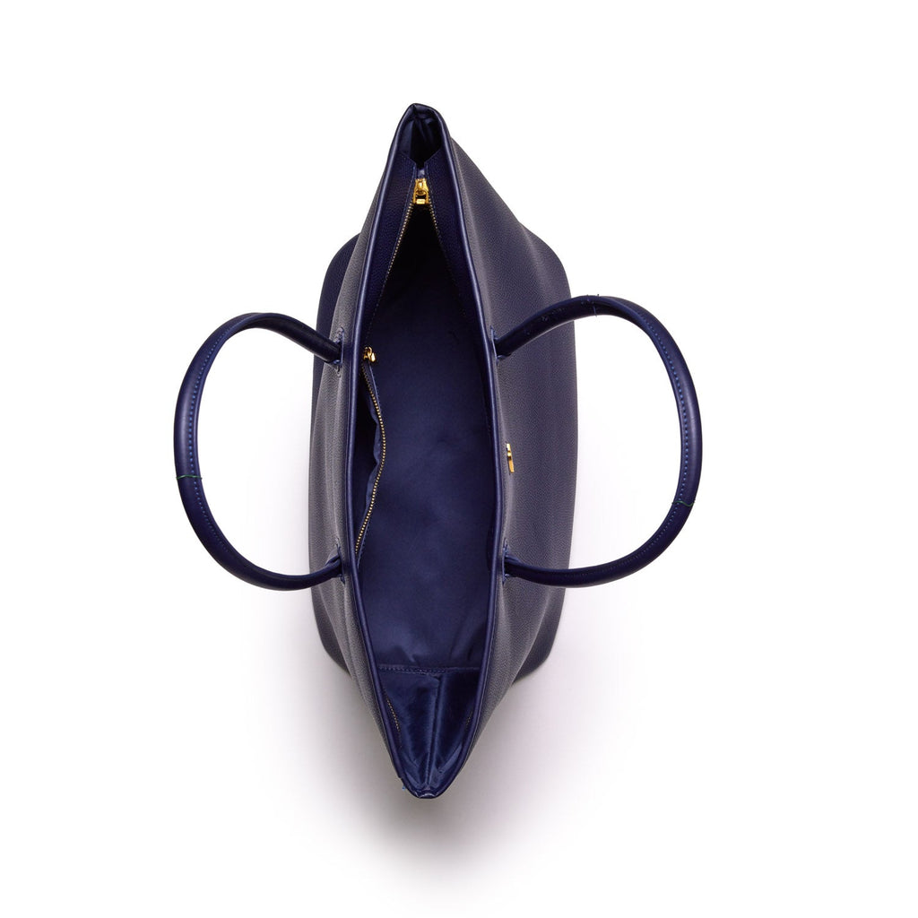 PEBBLE TOTE BAG - NAVY