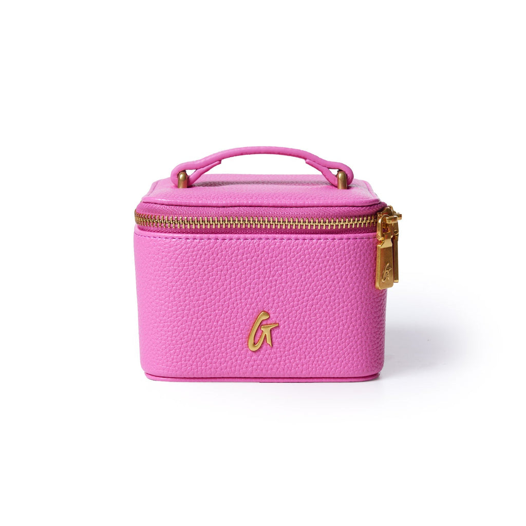PEBBLE JEWELRY CASE - HOT PINK